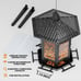 Birdream 2 Pack Bird Feeders for Outdoor Hanging, Retro Pagoda Design Fun Instal