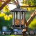 Birdream 2 Pack Bird Feeders for Outdoor Hanging, Retro Pagoda Design Fun Instal