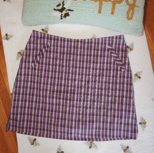 Lija Pink Plaid Skort Sz 8
