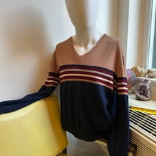 Vintage V-Neck Knit Sweater