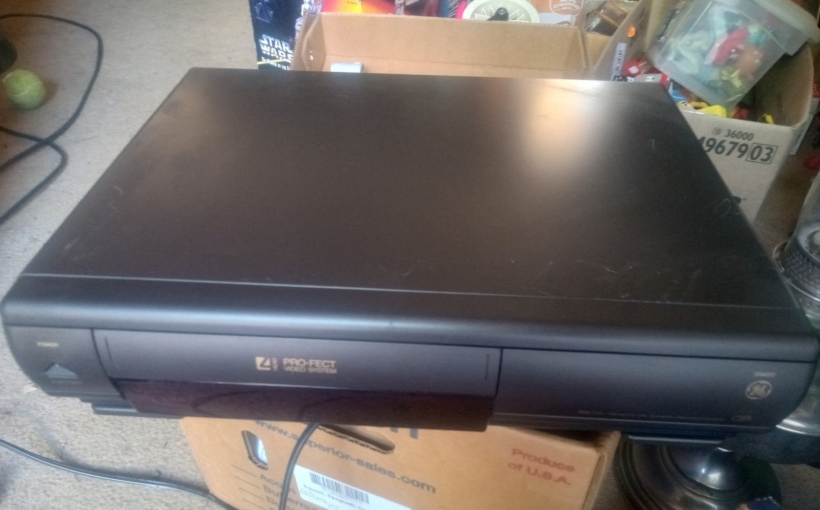 GE General Electric VG4012 Pro-Fect Video System 4-Head VCR VHS Player No Remote