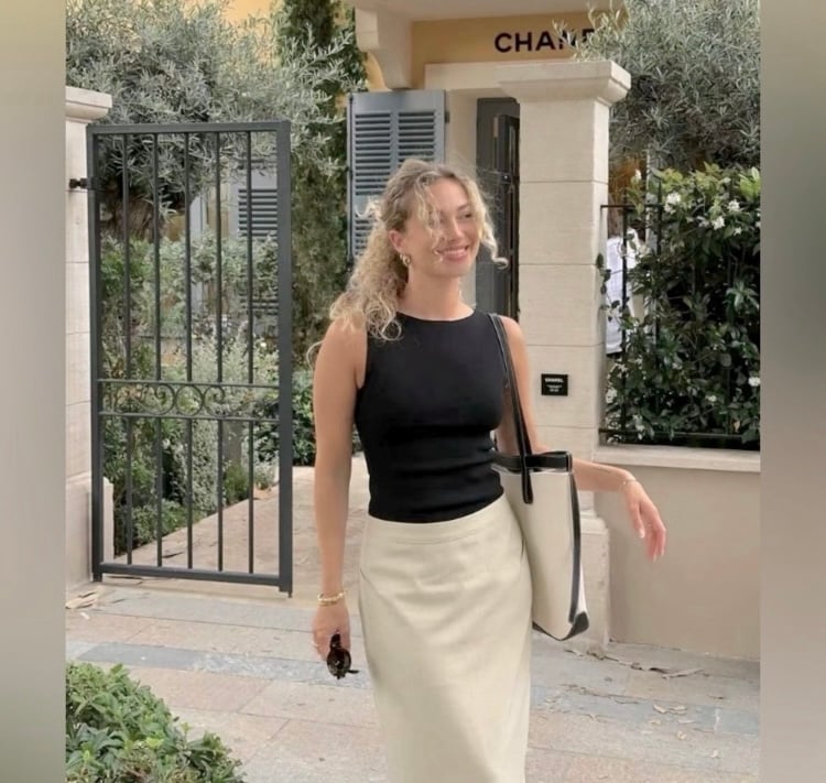 Plein De Vie Pencil Skirt Lined Ladies
