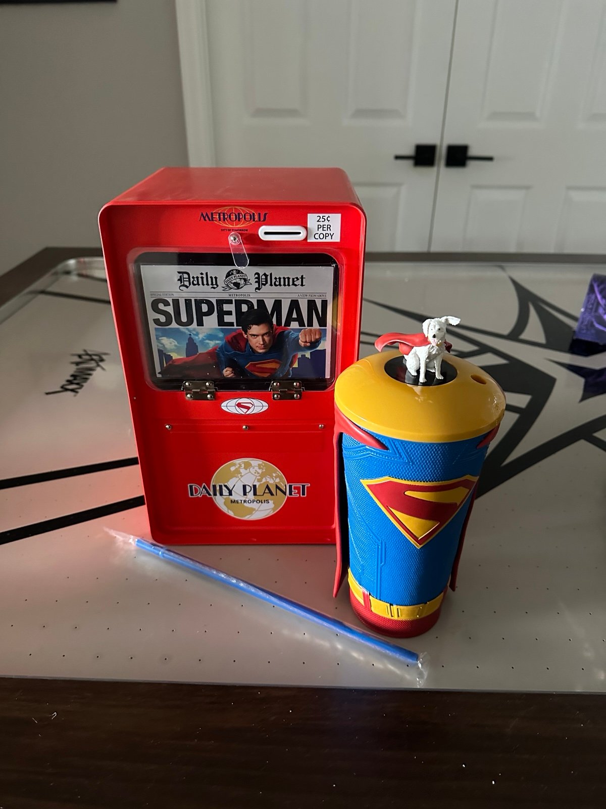 amc superman tin and cup
