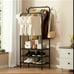 Multifunctional Vertical Metal Steel Pipe Shoe And Hat Rack, Non-woven Fabric