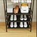 Multifunctional Vertical Metal Steel Pipe Shoe And Hat Rack, Non-woven Fabric