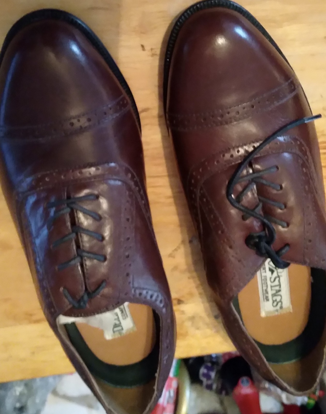 Deer Stag's Brown Men's Tie-up Shoes.