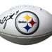 Dustin Colquitt #4 Signed Pittsburgh Steelers Logo Football Beckett COA