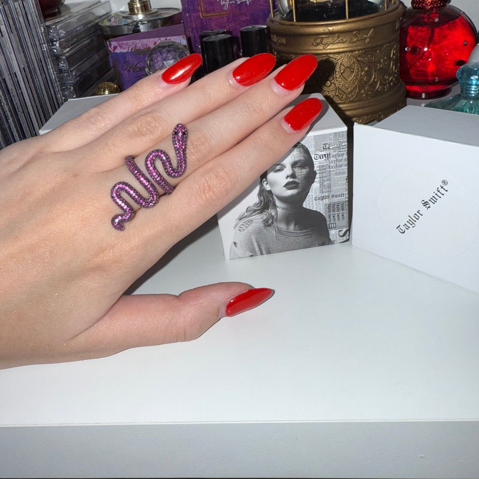 NEW Taylor Swift Reputation Tour Purple Snake Ring - Rare