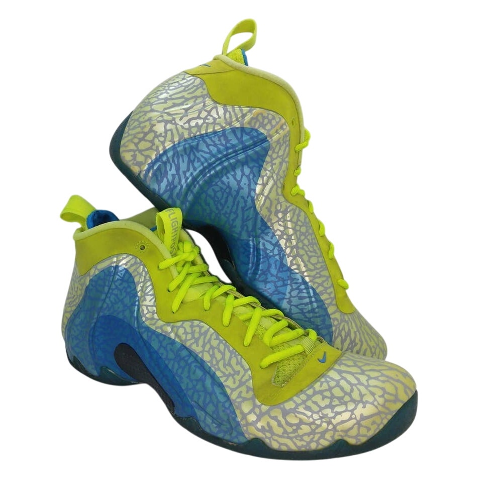 Nike Air Flightposite Volt/Blue Sneakers - Size 9.5