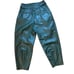 Anthropologie Maeve Faux Leather Taper Pleated Pants 10 nwt green