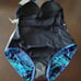 Miradonna by Miraclesuit one piece swimming suit size 12 Ocean blue zig zag