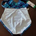 Miradonna by Miraclesuit one piece swimming suit size 12 Ocean blue zig zag
