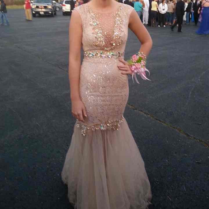 Blush Prom Dress.