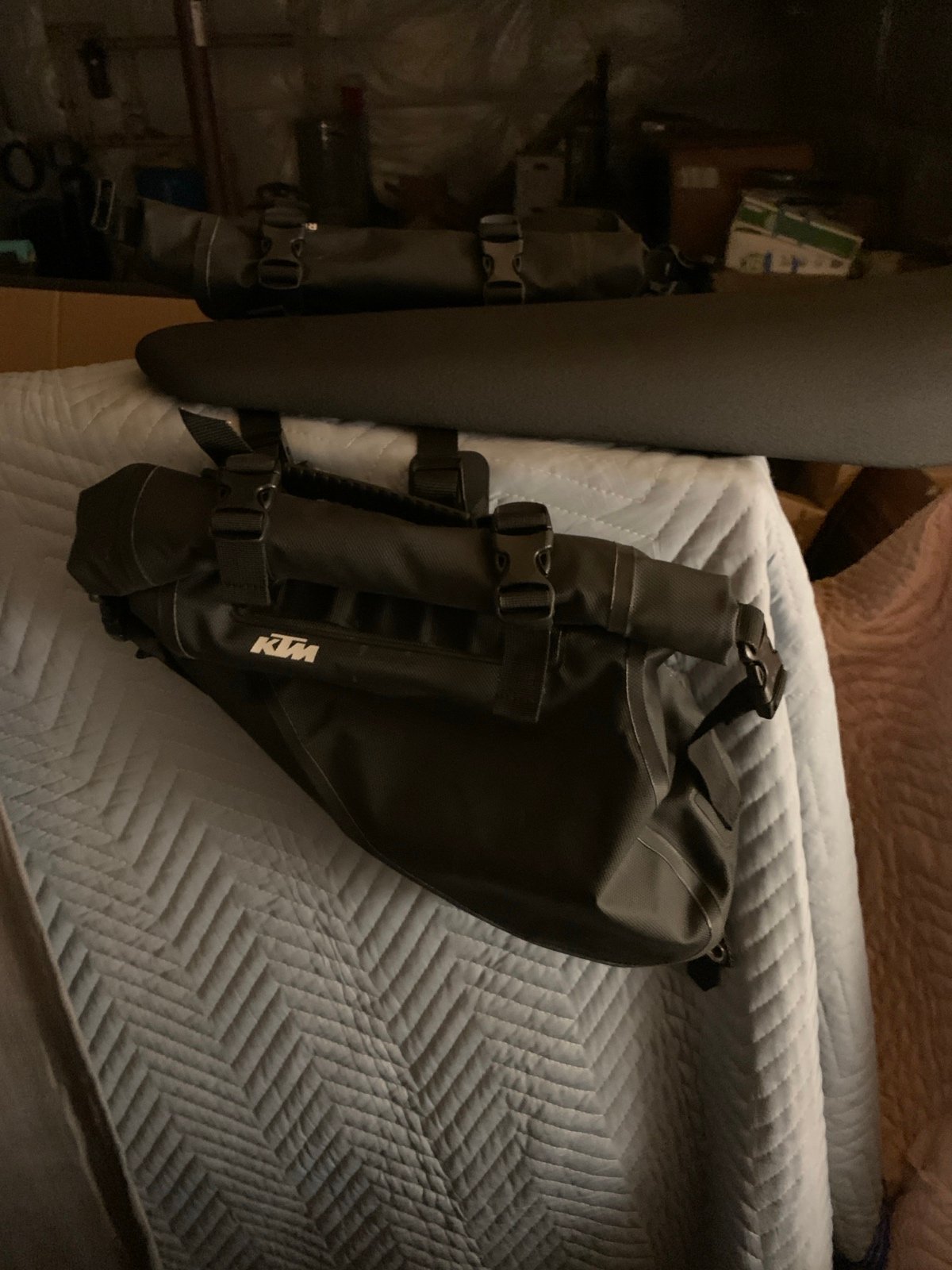 KTM seat and storage bags