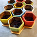 Succulent Pots with Drainage Trays, 2.1 Inch Set of 10
