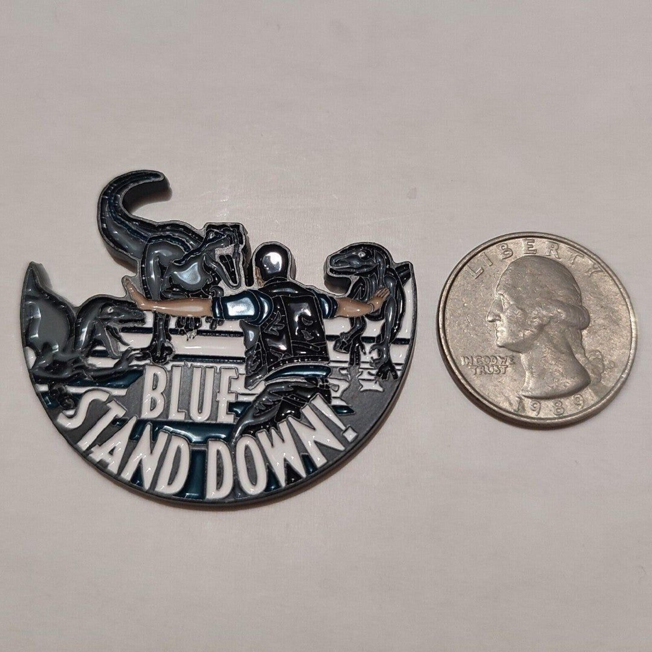 Jurassic World Raptor Training Enamel Pin Official Movie Collectible Badge