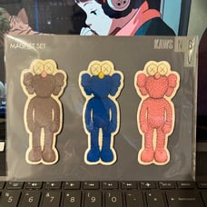 KAWS x NGV Companion Dissected BFF Flayed Original Fake Figure Magnet Set of 3