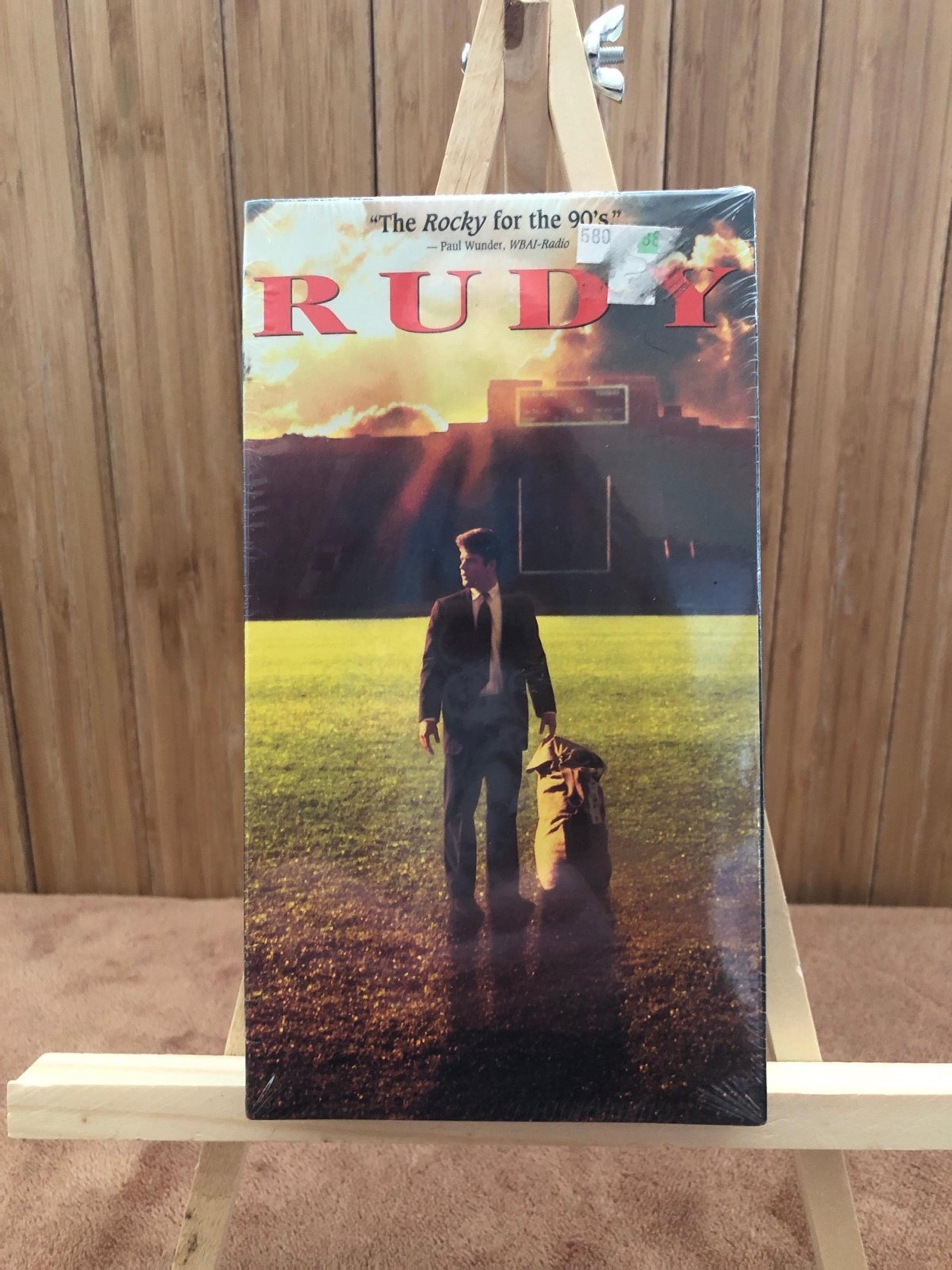 Rudy VHS tape New in Package Sealed Columbia TriStar Home Video 1994 Rated PG
