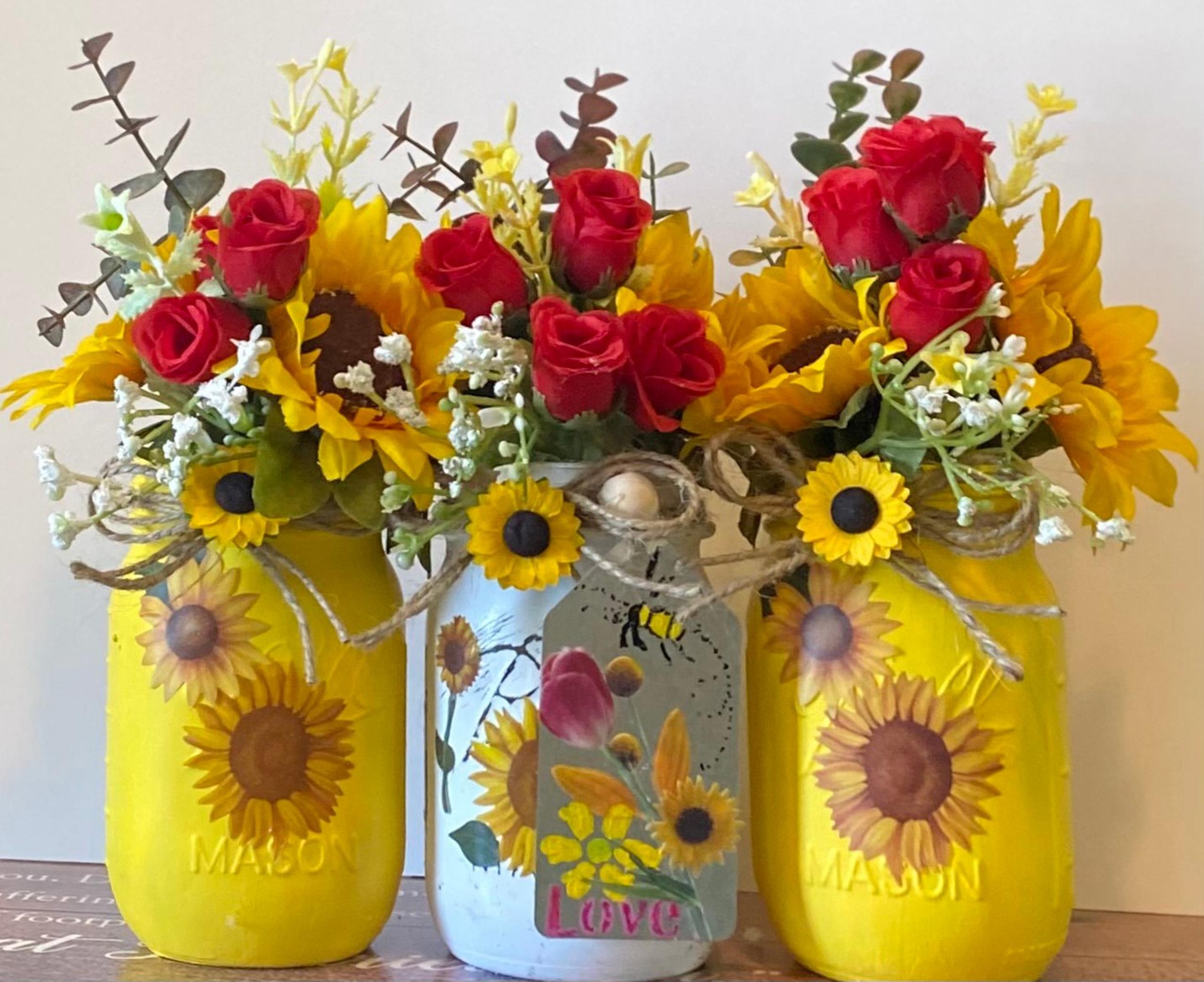 Seriously Brightening Boho Chic Farmhouse Centerpiece ❤️❤️❤️