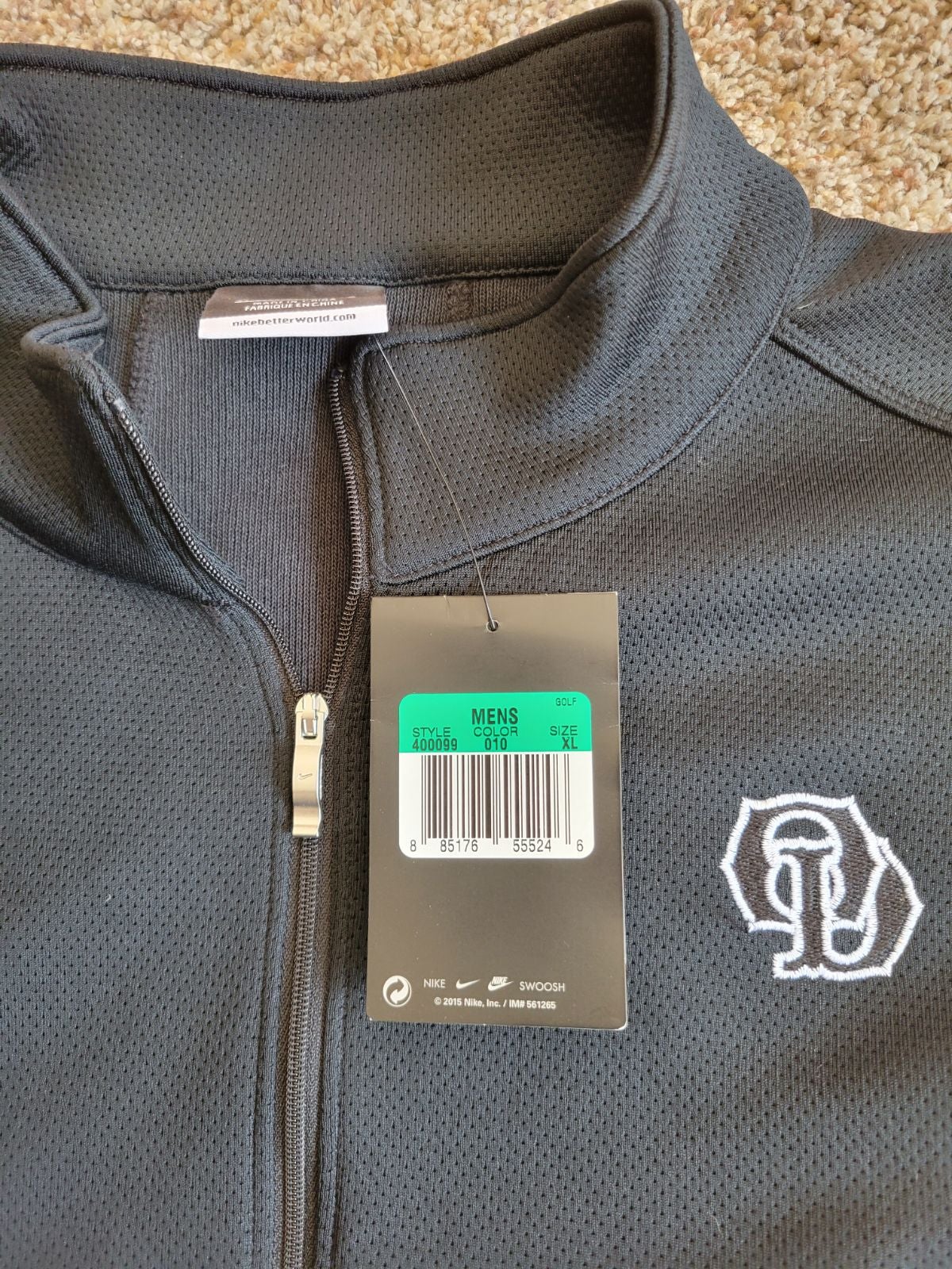 Nike golf quarter zip pullover XL (new)