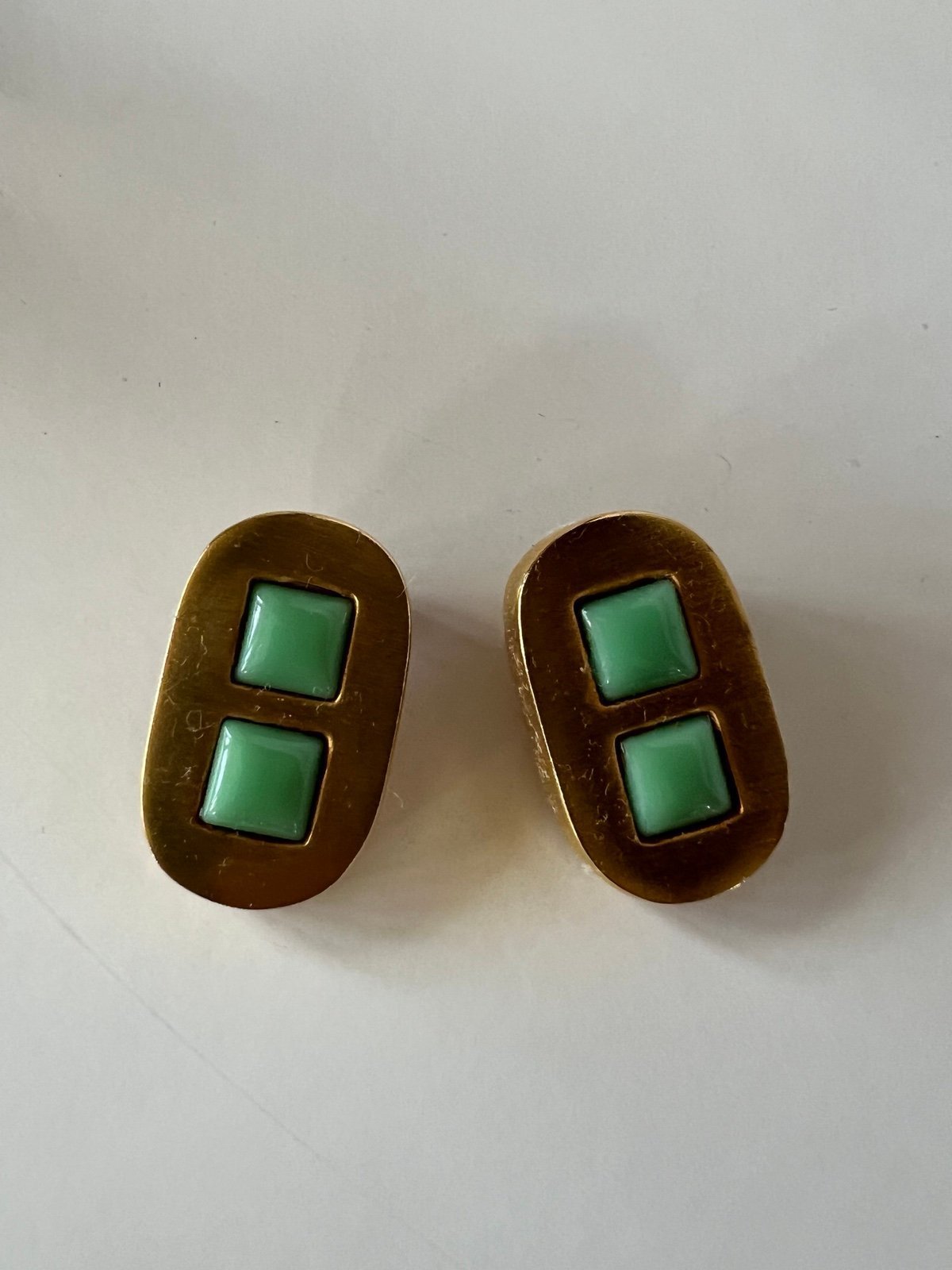 Vintag Pierre Cardin gold clip on earrings