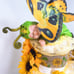 Sunflowers Diaper Cake, Butterfly Diaper Cake