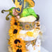 Sunflowers Diaper Cake, Butterfly Diaper Cake