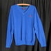 Polo vintage blue cashmere v-neck sweater