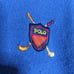 Polo vintage blue cashmere v-neck sweater