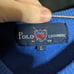 Polo vintage blue cashmere v-neck sweater