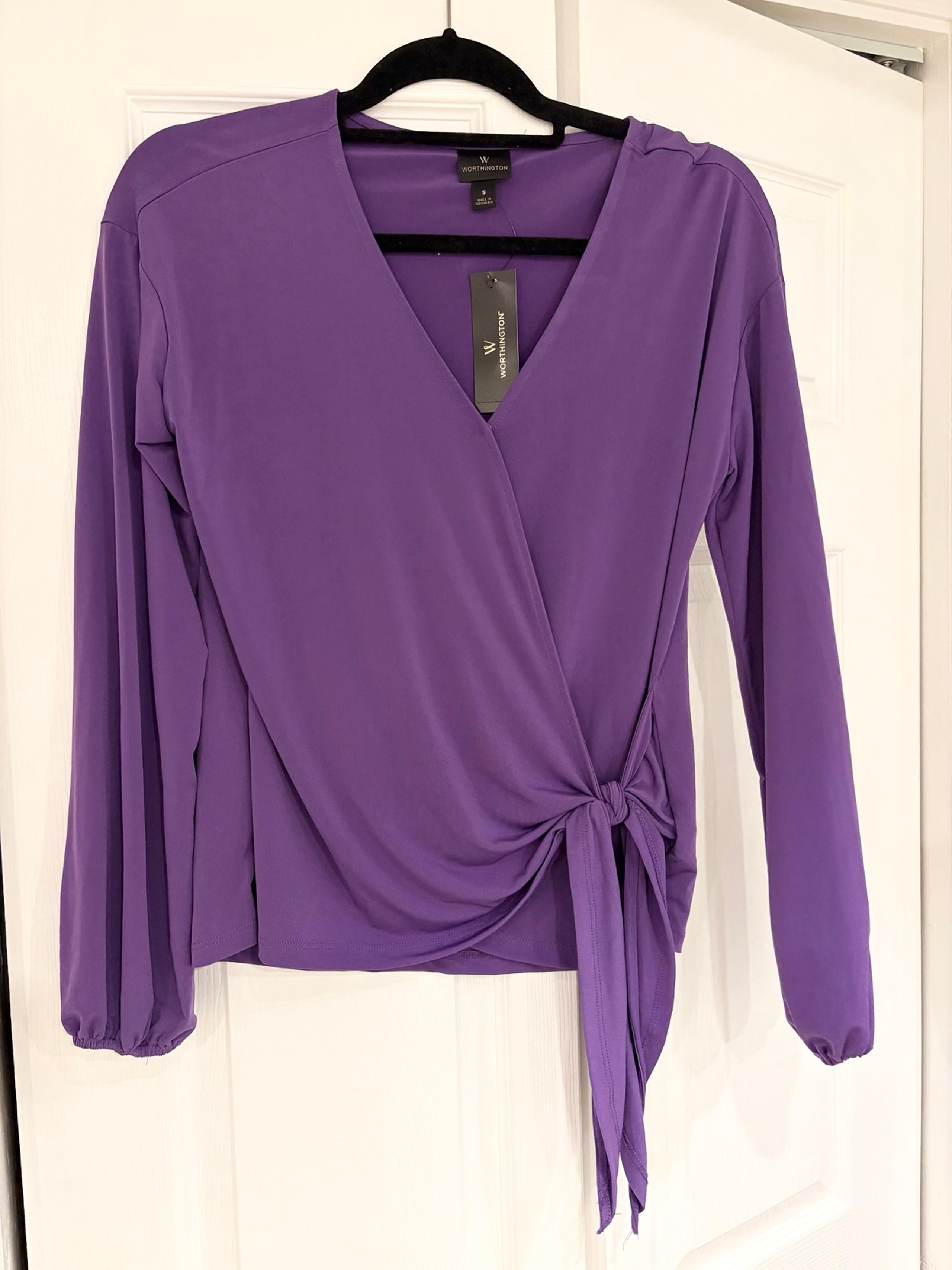 Worthington Women’s Purple Blouse Size Small NWT