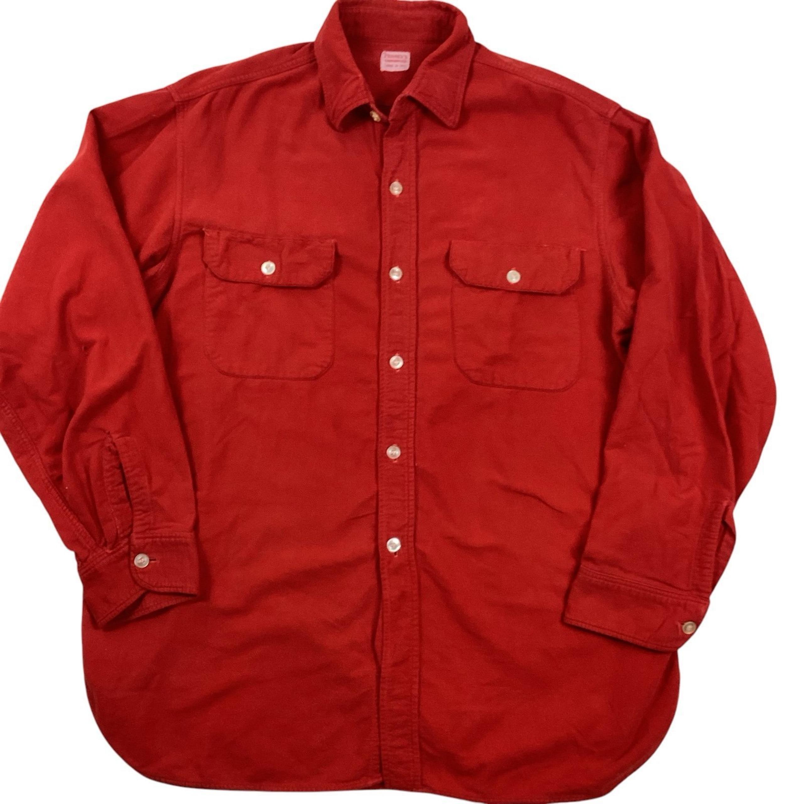 Vintage 50s Sanforized JC Penney’s button front long sleeve shirt