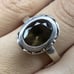 Silpada Sterling Brown Topaz Stone Band Ring Size 8 1/4