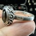 Silpada Sterling Brown Topaz Stone Band Ring Size 8 1/4