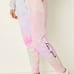 Vs pink fleece oversized quarter zip sweatshirt jogger short sleeve tee tie dye