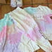 Vs pink fleece oversized quarter zip sweatshirt jogger short sleeve tee tie dye