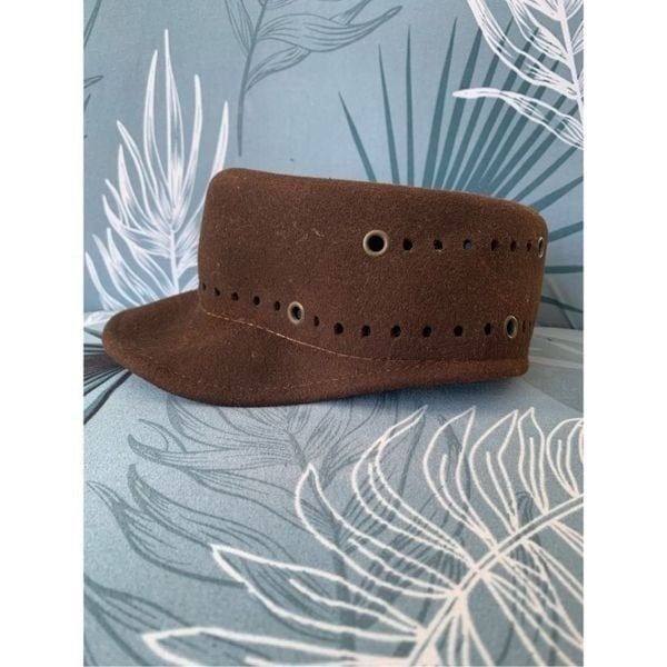 Bailey Hollywood LITEFELT Wool BROWN water repellant Hat Cap men’s L