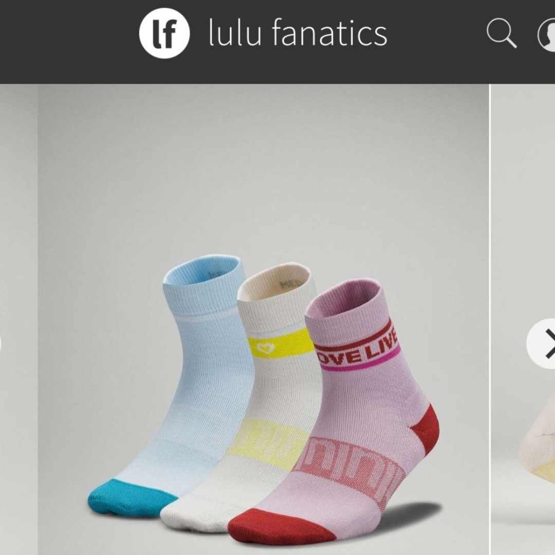 NWT Lululemon Daily Stride MidCrew Sock 3 Pack Pink Peony White Opal Powder Blue