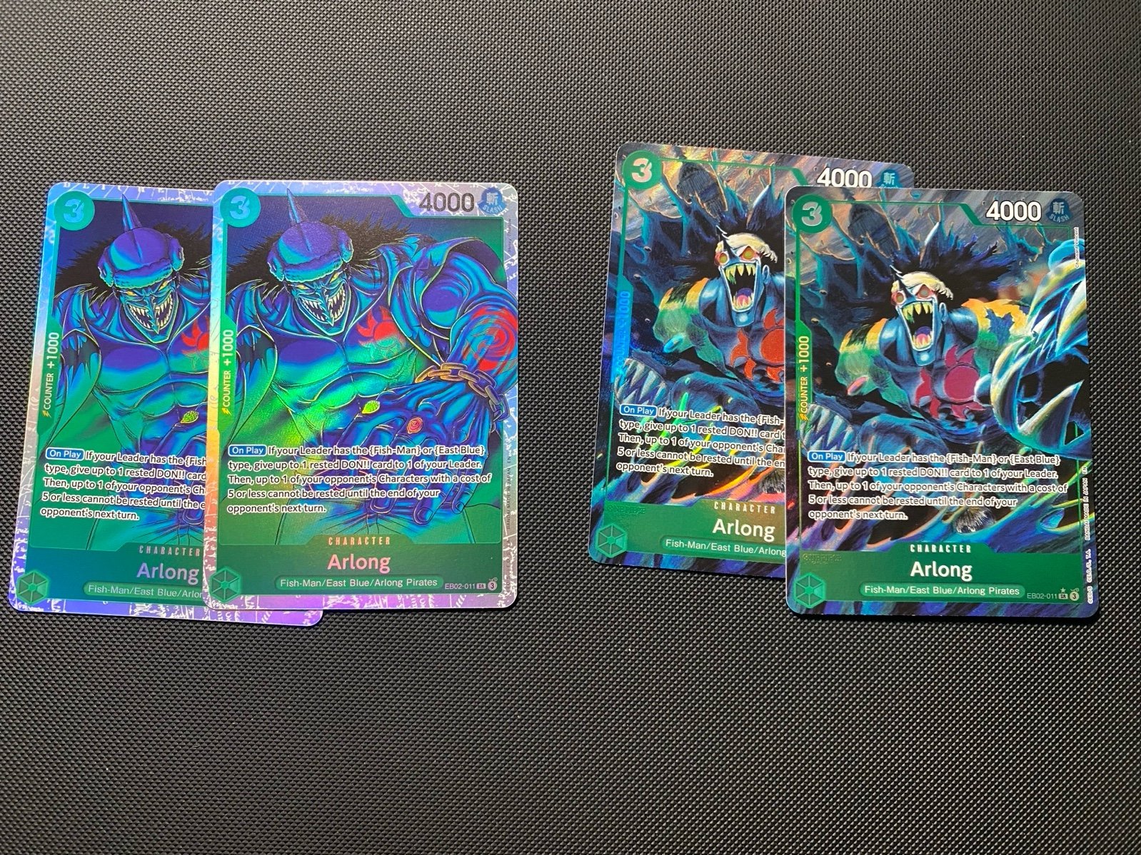 One piece arlong tcg set **1 card damaged**