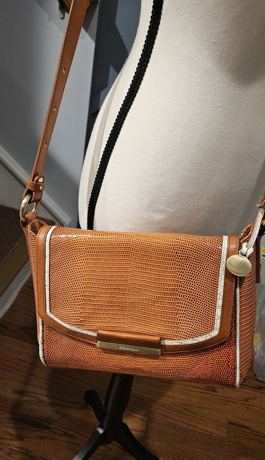 Brahmin Sand Salmon Leather Bag