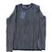 RVN Womens Black Striped Ribbed Long Sleeve Stretch Knit Striped Top Dash