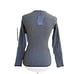 RVN Womens Black Striped Ribbed Long Sleeve Stretch Knit Striped Top Dash