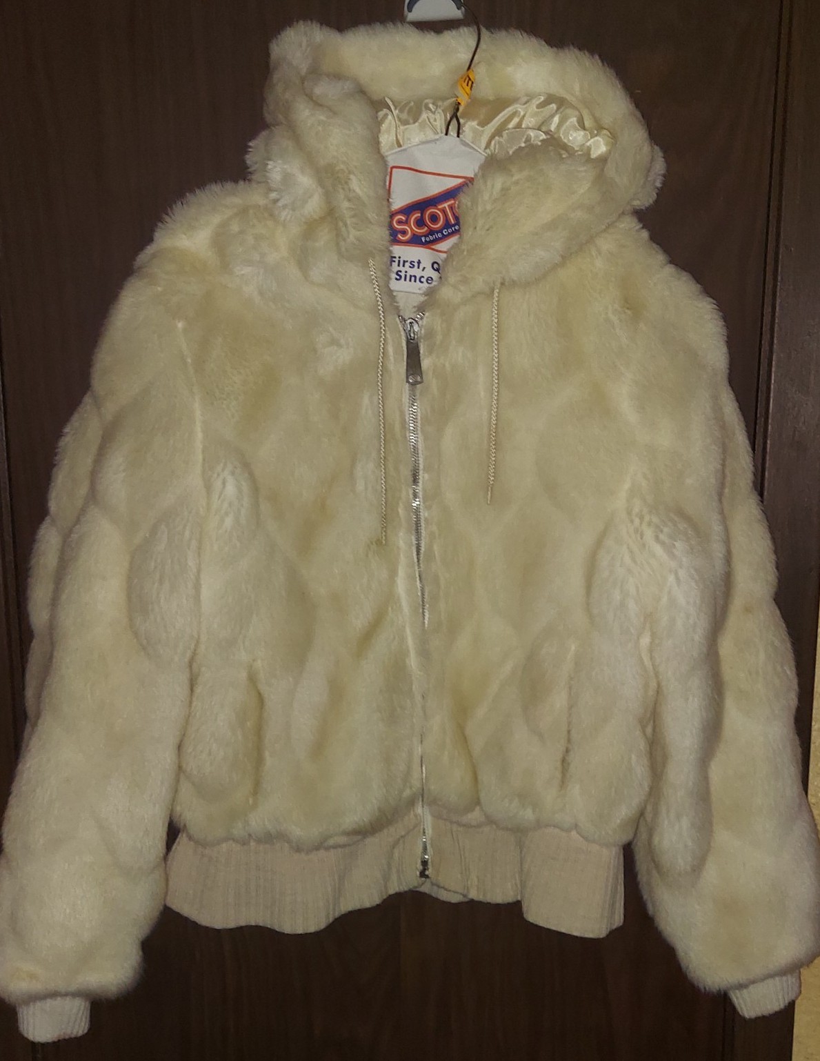 Faux fur bomber jacket