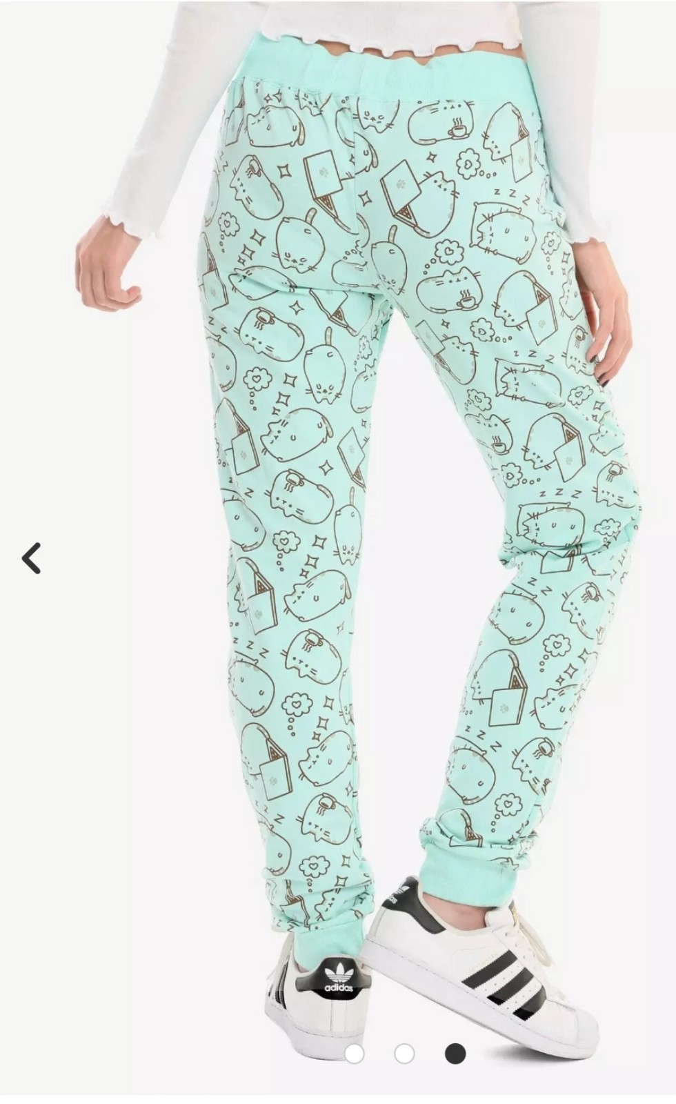 Pusheen Mint Tossed Print Girls Jogger Pants
