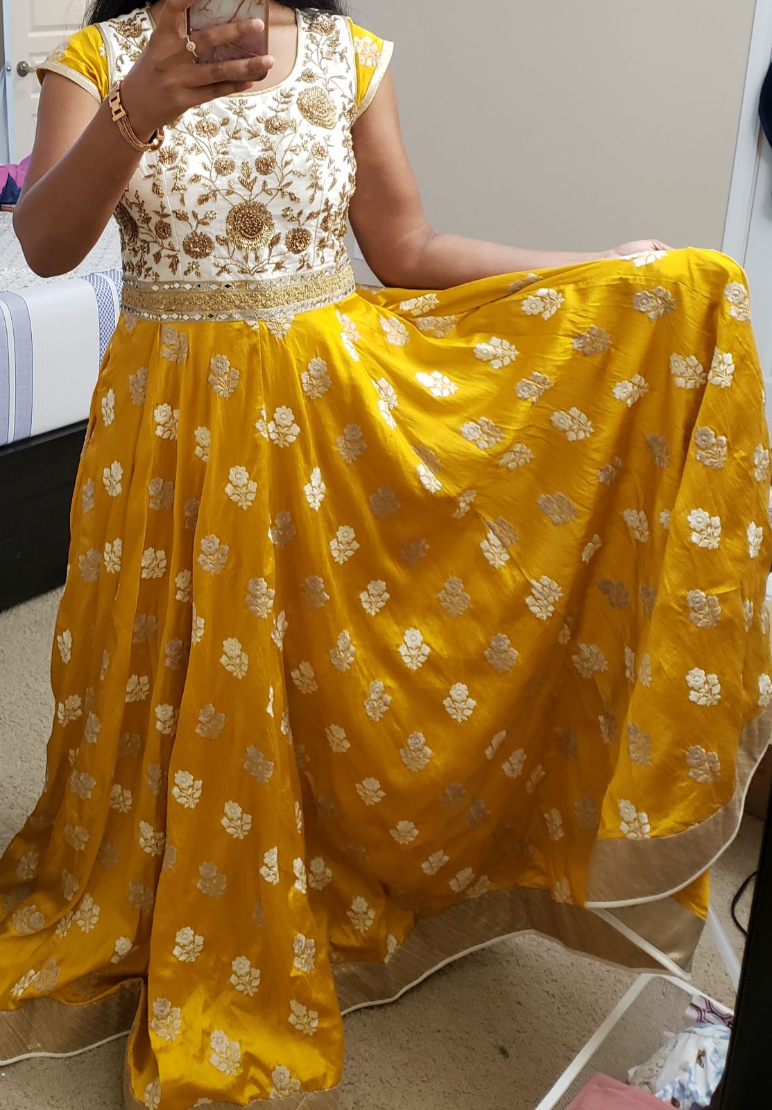 indian long anarkali gown for women