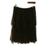 Chanel 2001 Spring Black Lace Skirt French size 38
