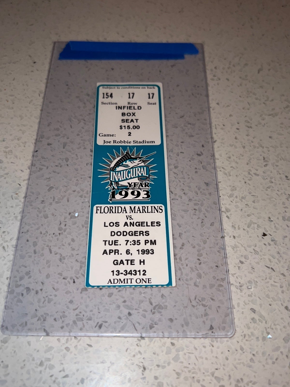 Trevor Hoffman debut ticket stub