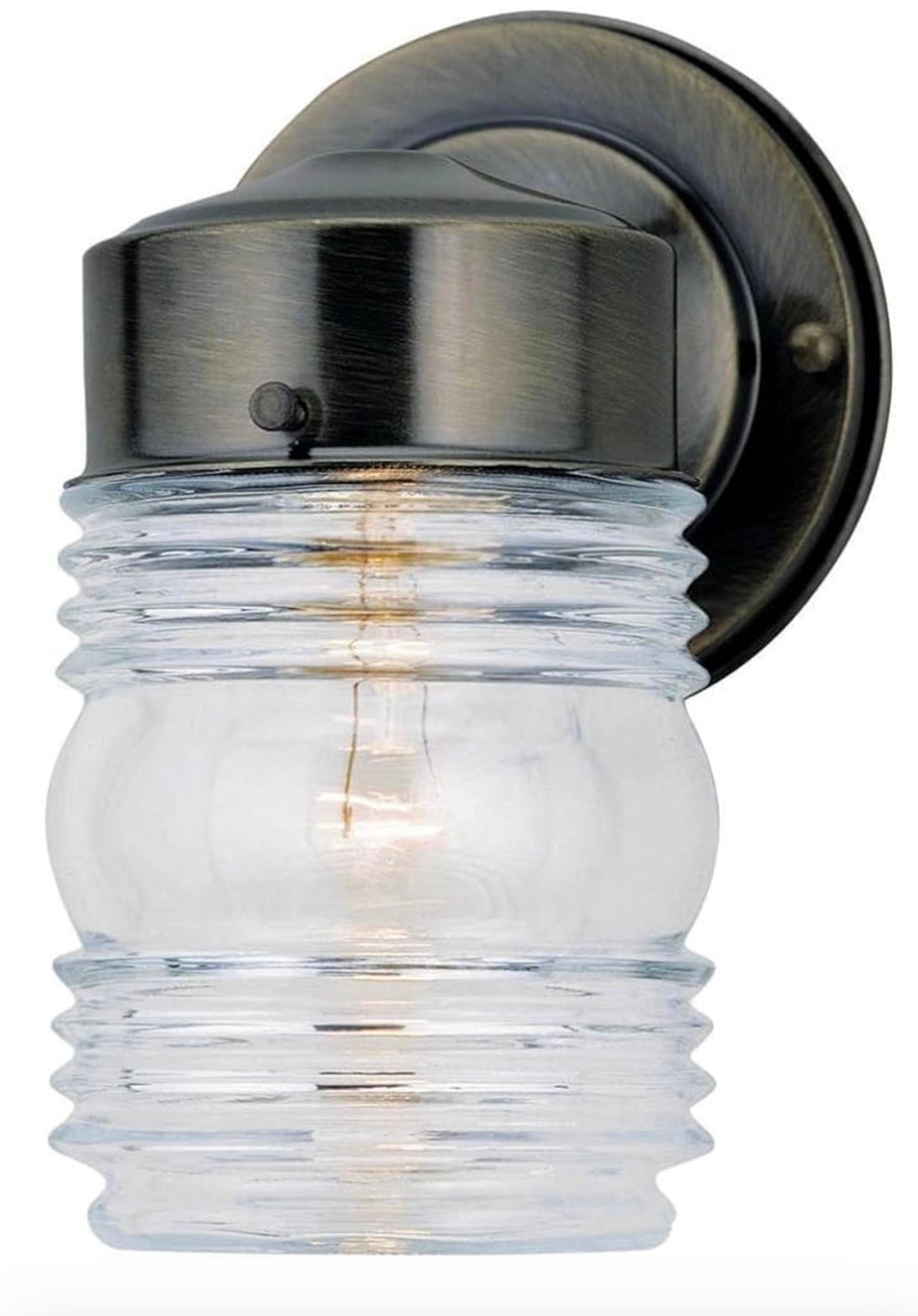 Westinghouse Lighting Corp 66839 AB Jelly Jar Fixture, No Size, Clear