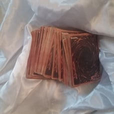 Stack of yu gi oh Konami cards