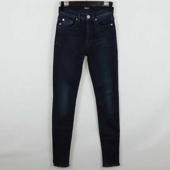 Hudson Barbara Women's Size 24 Blue Denim High Waist Super Skinny Jeans